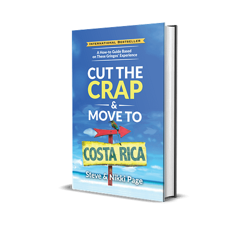 Cut The Crap & Move To Costa Rica Hardcover Mock Up